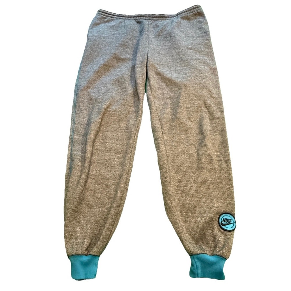 Rare Vintage NIKE Swoosh Thermal‎ Joggers Sweatpants 90s Large Circle Swoosh